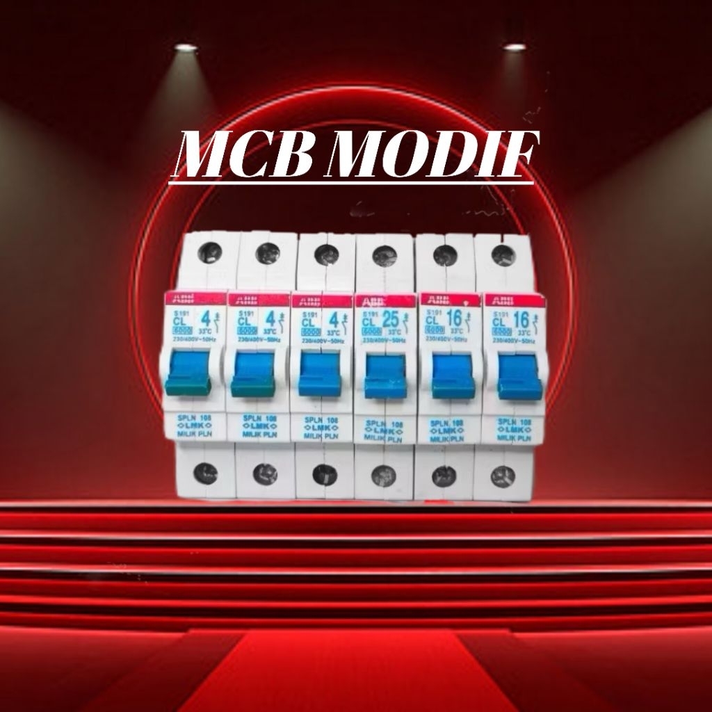 MCB PLN ABB modif seperti 10a modif 4a  anti jeglek original bisa Reques