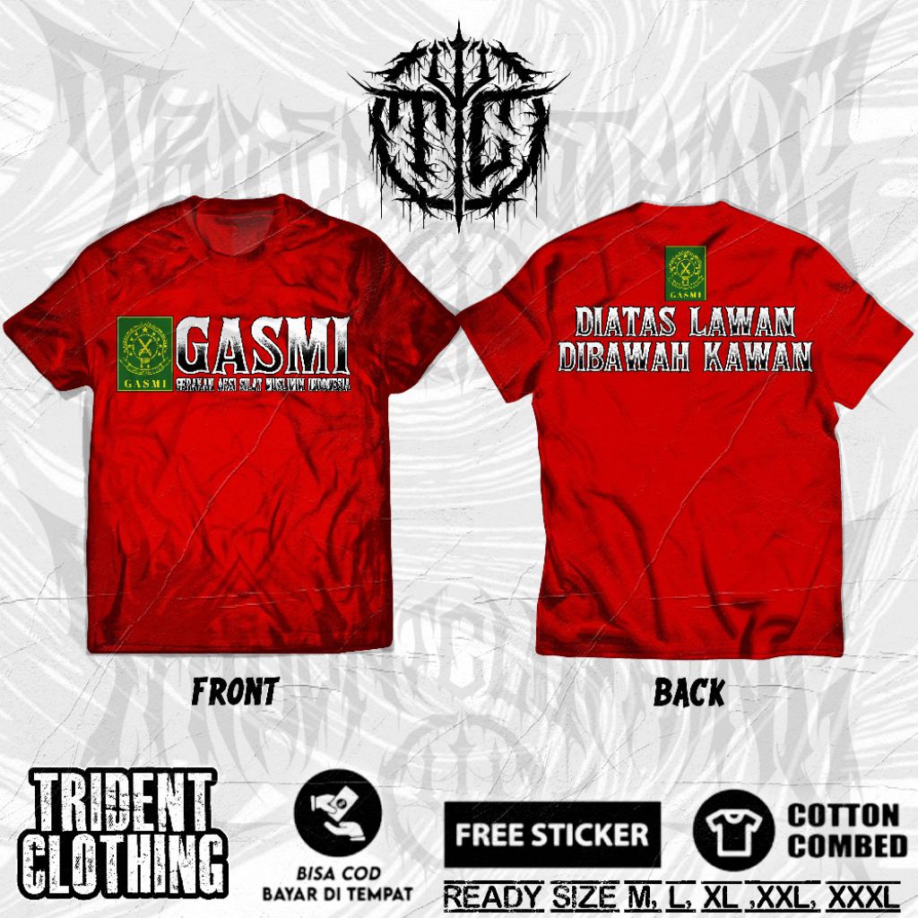 KAOS GASMI SIMPELAN DIATAS LAWAN DIBAWAH KAWAN | KAOS PAGAR NUSA GASMI