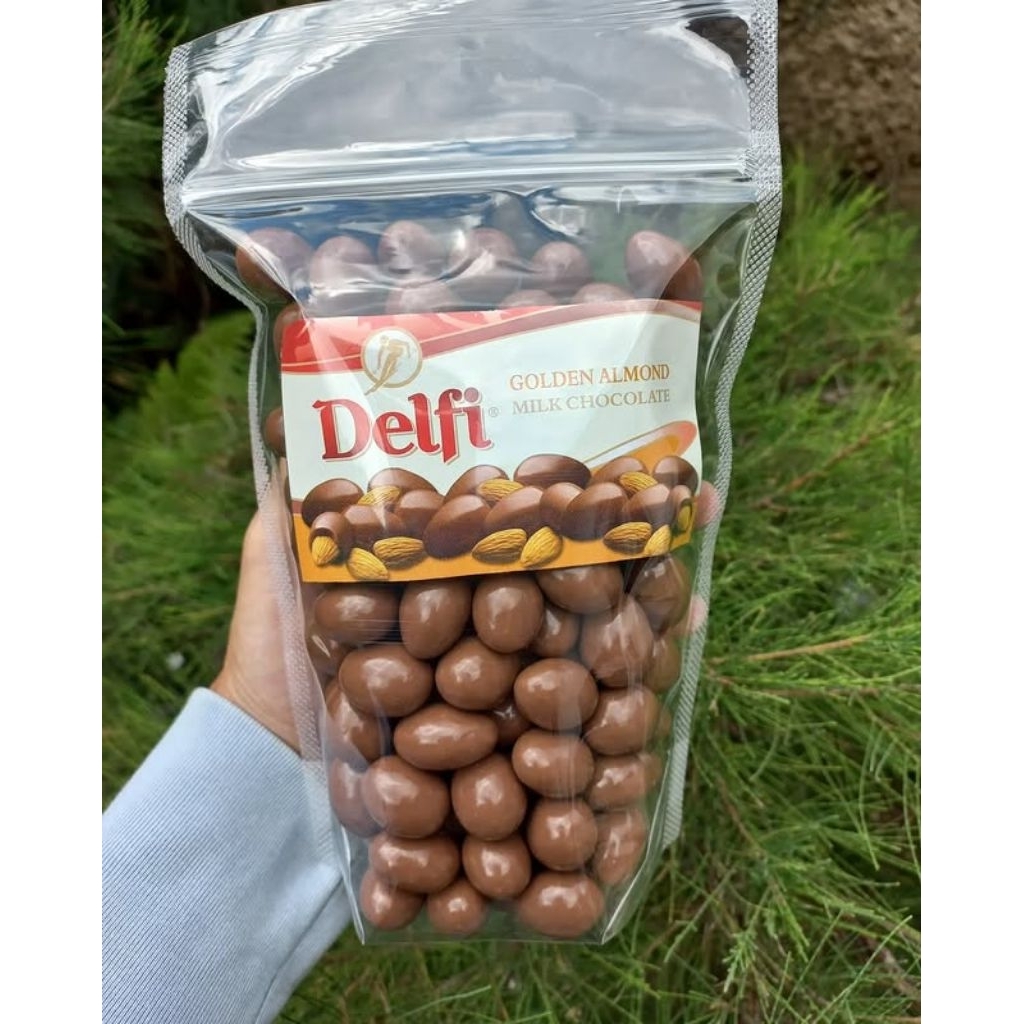 

Delfi choco dragres almond & cashew 500gr
