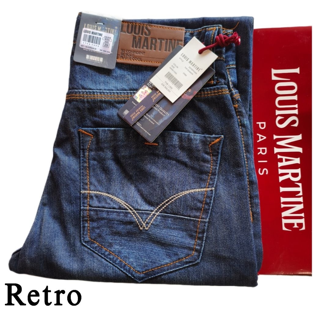 Louis Martine - Celana Jeans Pria Louis Martine 100% Original Premium Pasti Ori