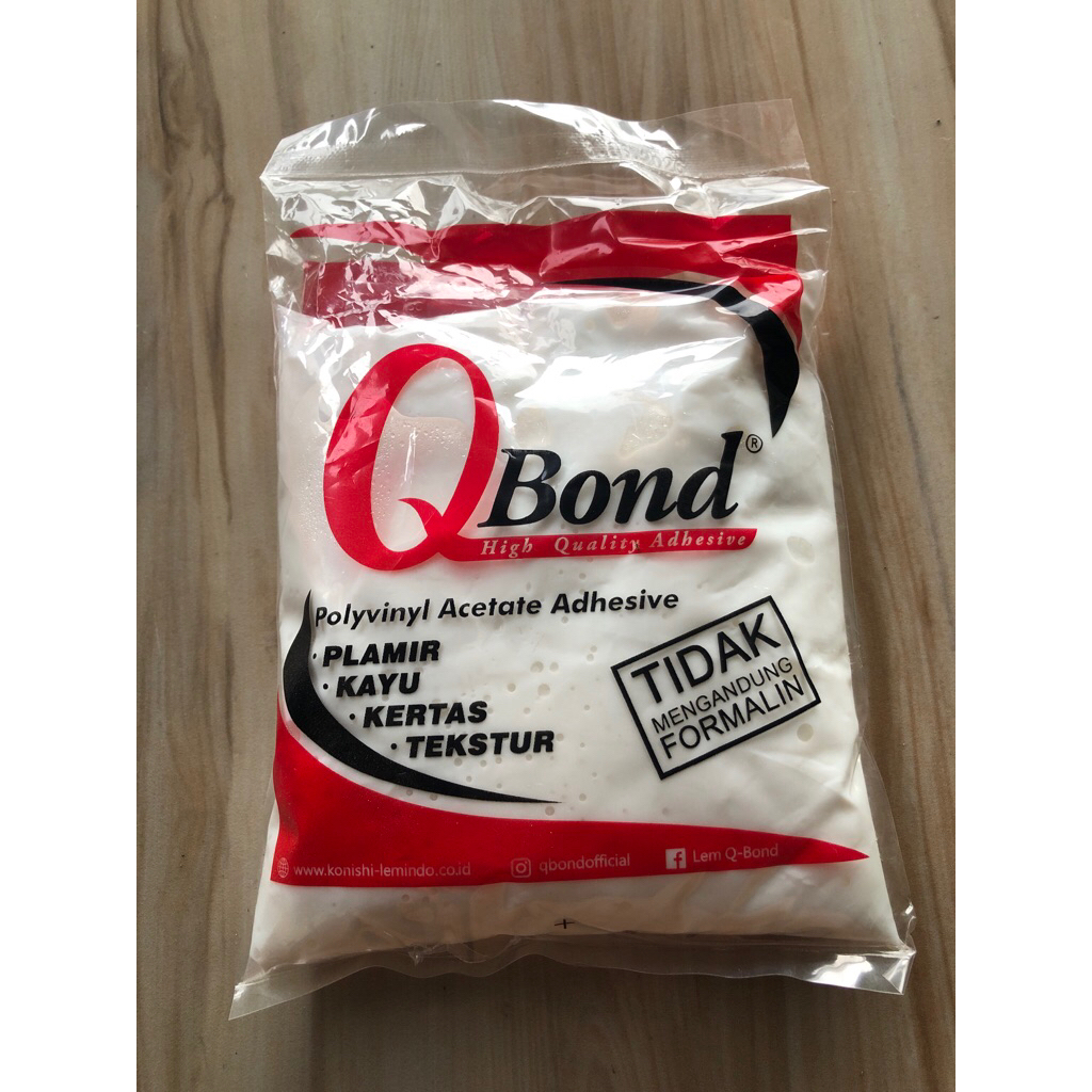 Lem plamir kayu qbond 350gram / lem putih qbond 350gram / lem qbond 350gr