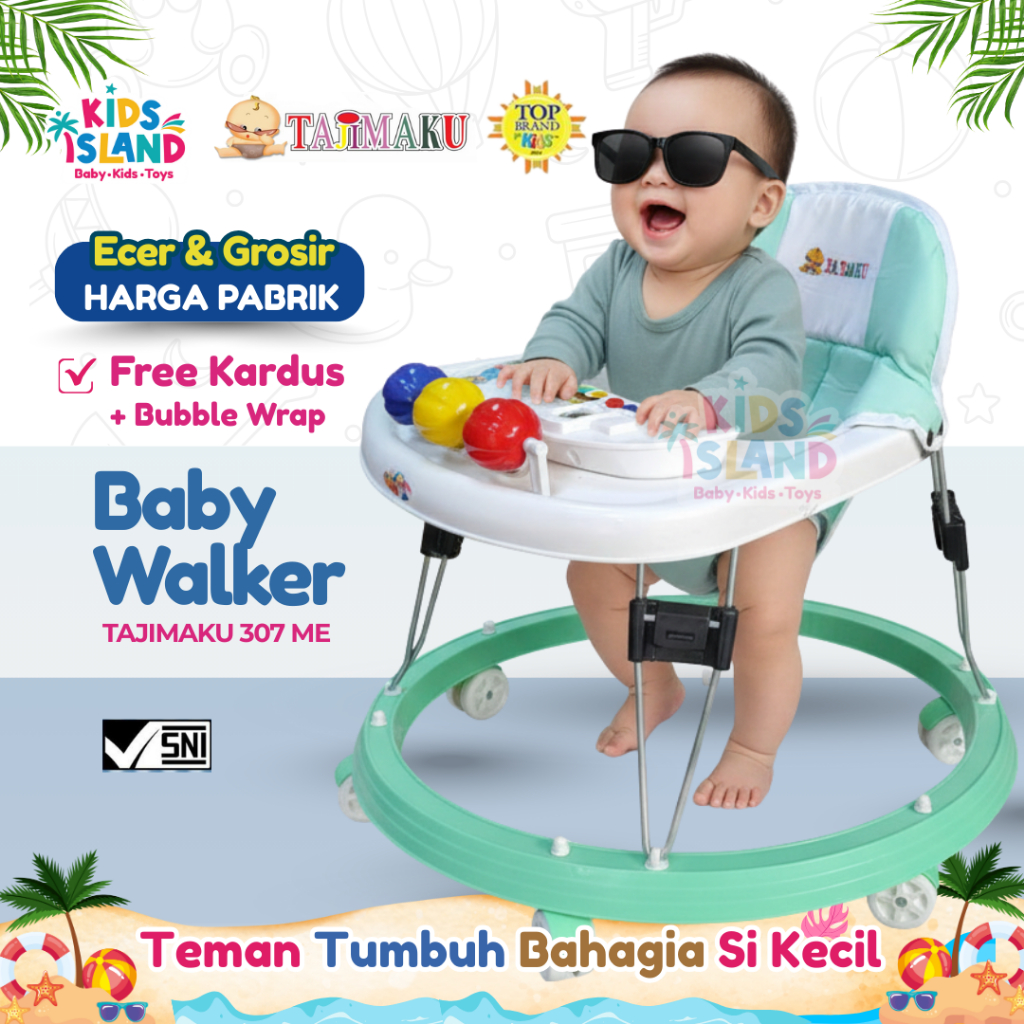 Baby Walker Tajimaku 307 Apollo Musik Alat Belajar Jalan Bayi & Kereta Bayi Murah Usia 6–18 Bulan