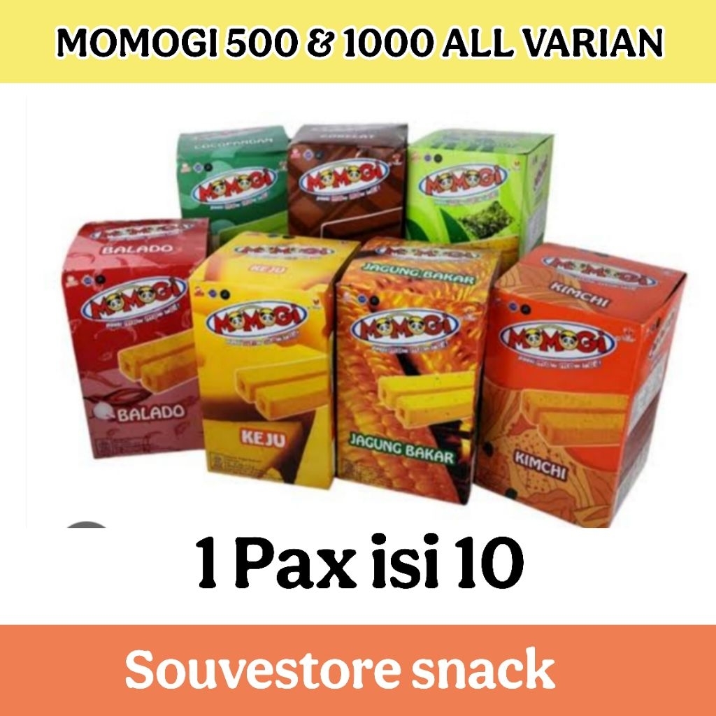 Momogi Snack jagung momogi cokelat momogi keju momogi 500 momogi 1000