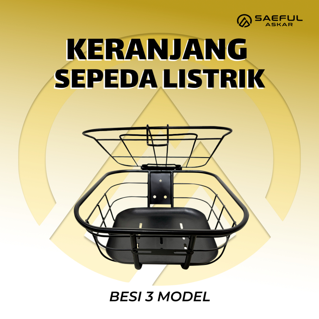Keranjang Bagasi Box Depan Besi Sepeda Listrik