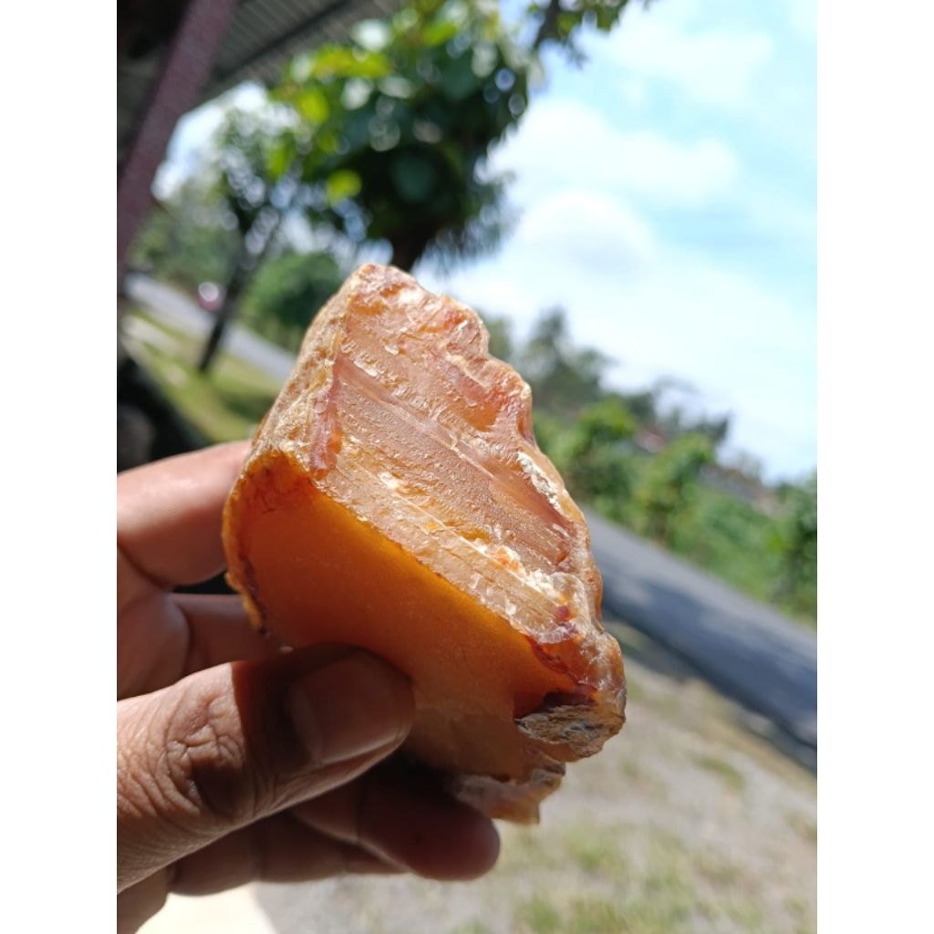 rough agate mata cincin batu akik motif lapis banyu mili