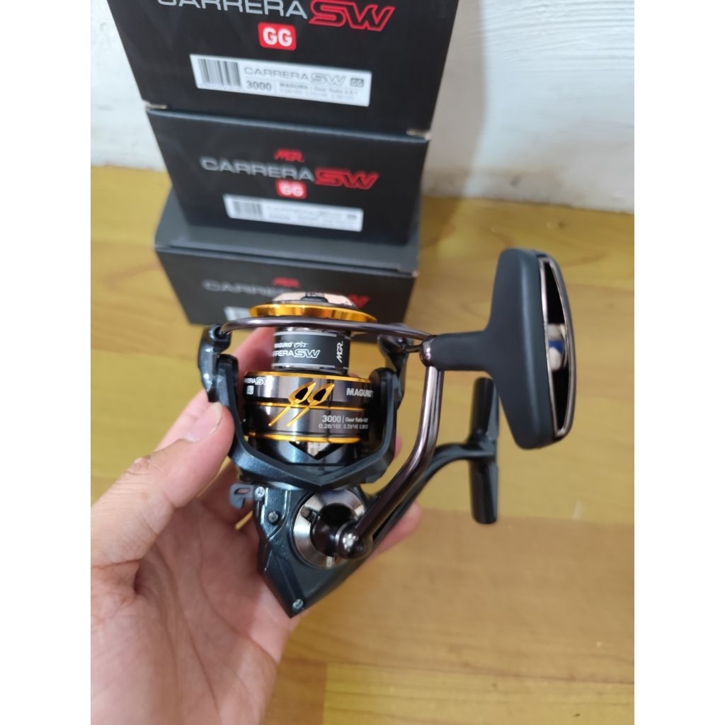 Reel Maguro Carrera SW GG Power handle terbaru