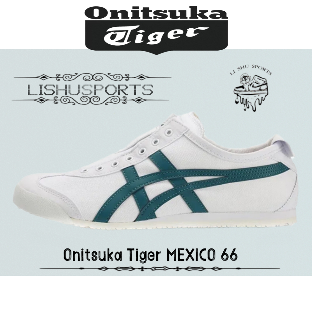 （COD）Sepatu kets slip-on kanvas Onitsuka Tiger Mexico 66 untuk pria dan wanita. Nyaman, tahan lama, 