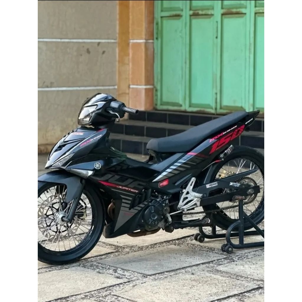 Striping lis sticker standar ori Yamaha mx king 2015 hitam lis merah stiker mx king hitam 2015