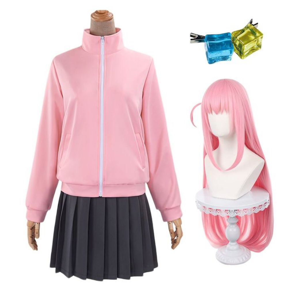 (ifloow.id) FULLSET Costume Bocchi the Rock Hitori Goto | Bocchi the Rock Cosplay