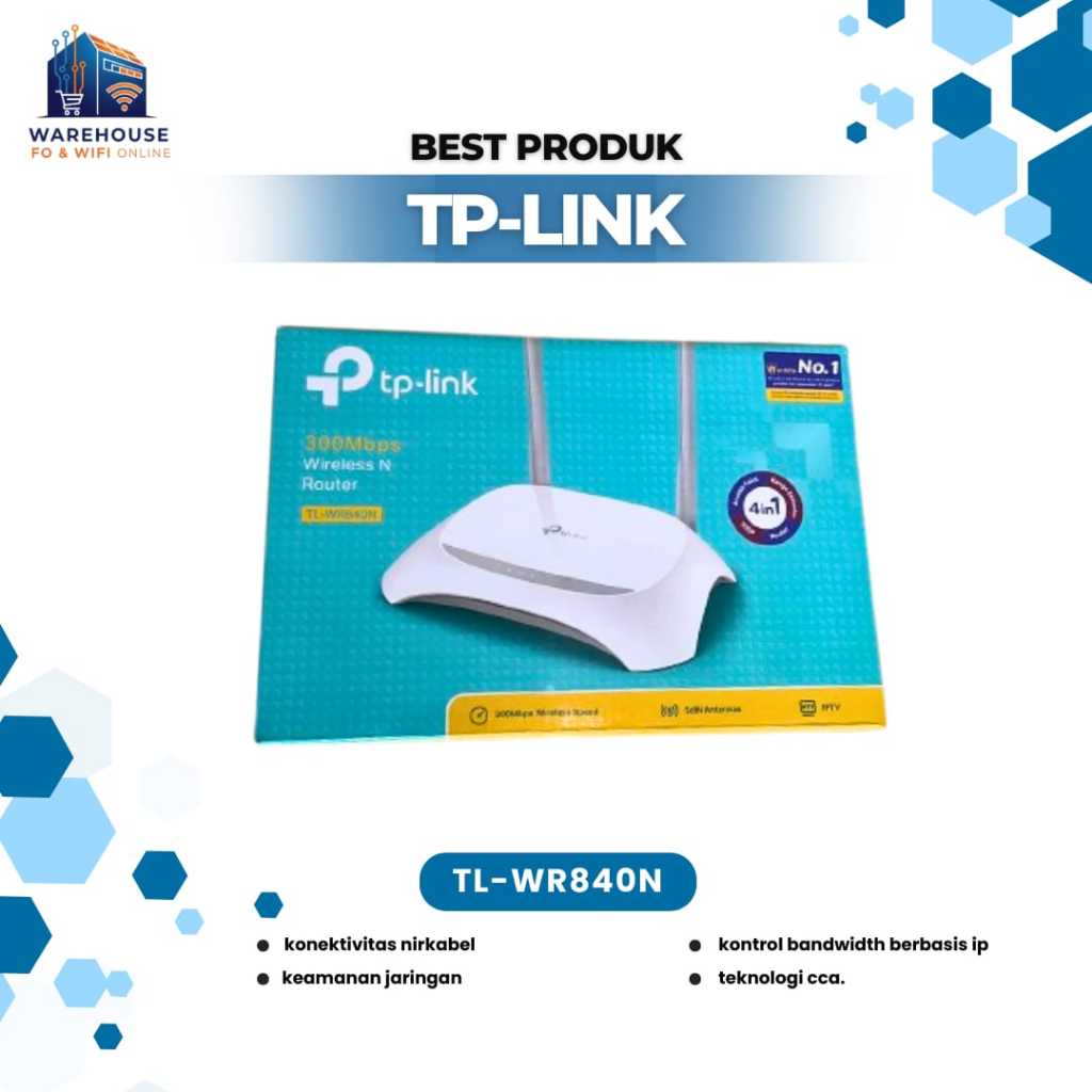 Modem TP Link TL WR840N 300Mbps Wireless Router