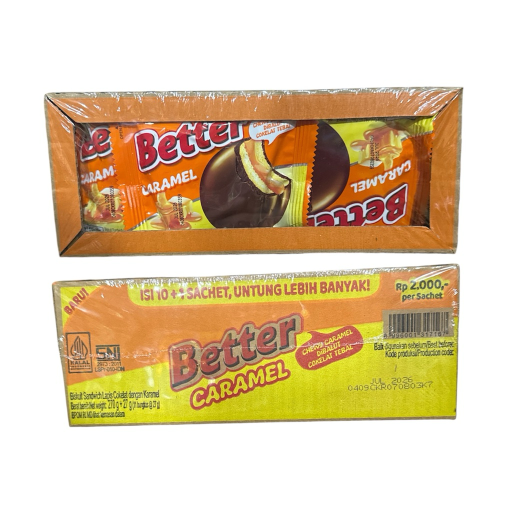 

Better Sachet Box Rasa Caramel isi 11 pcs