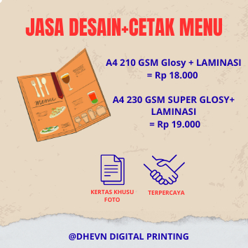 

JASA DESAIN + CETAK MENU