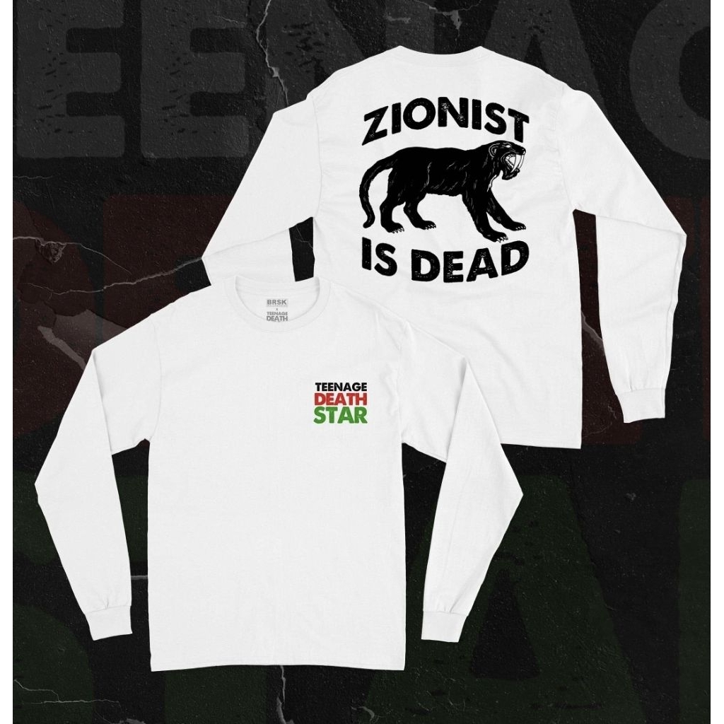 Teenage Death Star - Zionist Is Dead Logo Long Sleeve (Gratis Poster dan Stiker)