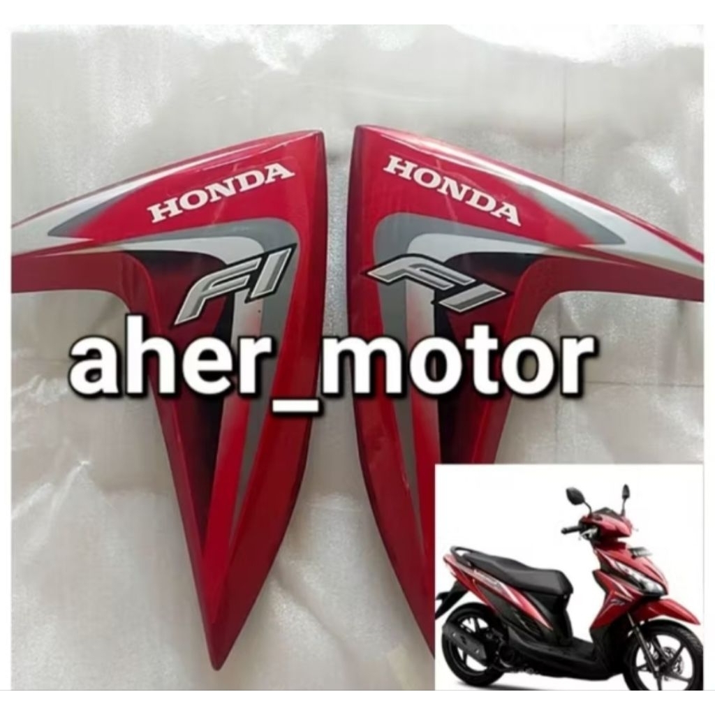 sayap cover body depan samping vario 110 led 2014 2015 merah marun
