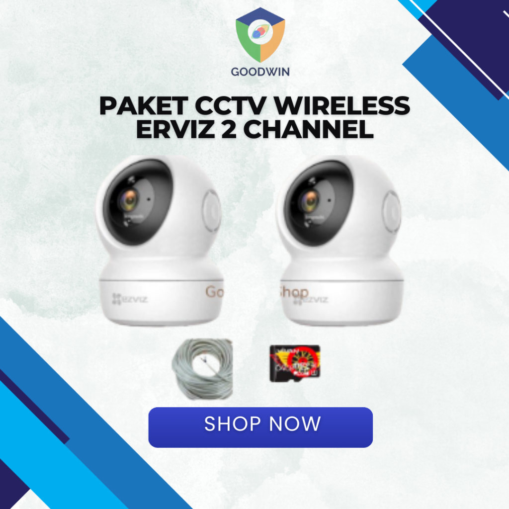PAKET CCTV Wireless Ezviz Indoor 2 Kamera C6N.CCTV Bekasi.CCTV Wifi