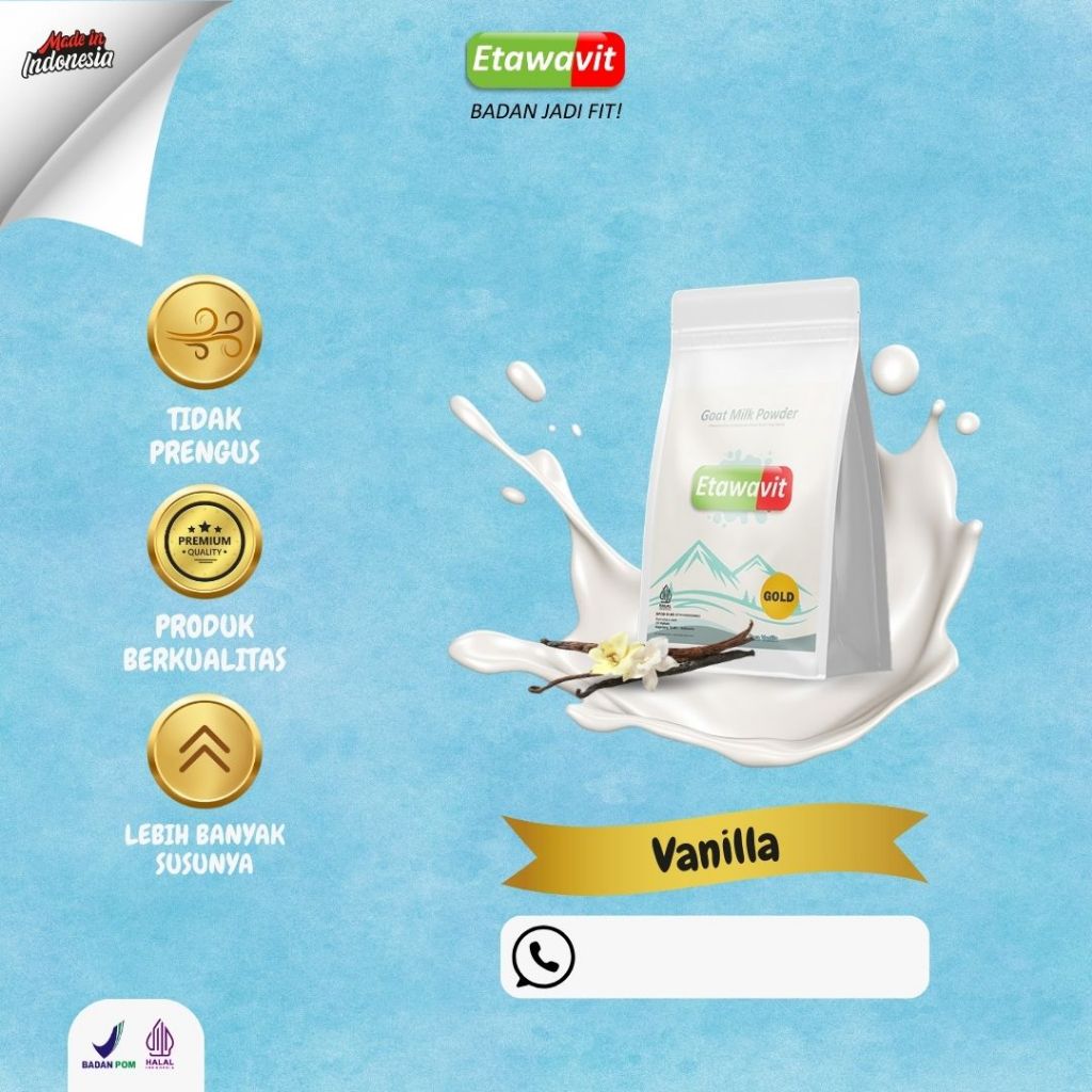 

Etawavit susu Kambing bubuk etawaku 500gr