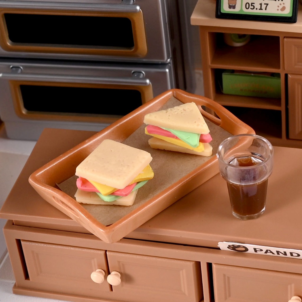 DIY Art And Craft Miniatur Properti Foto 3D Resin Aksesoris Rumah Boneka Sandwich