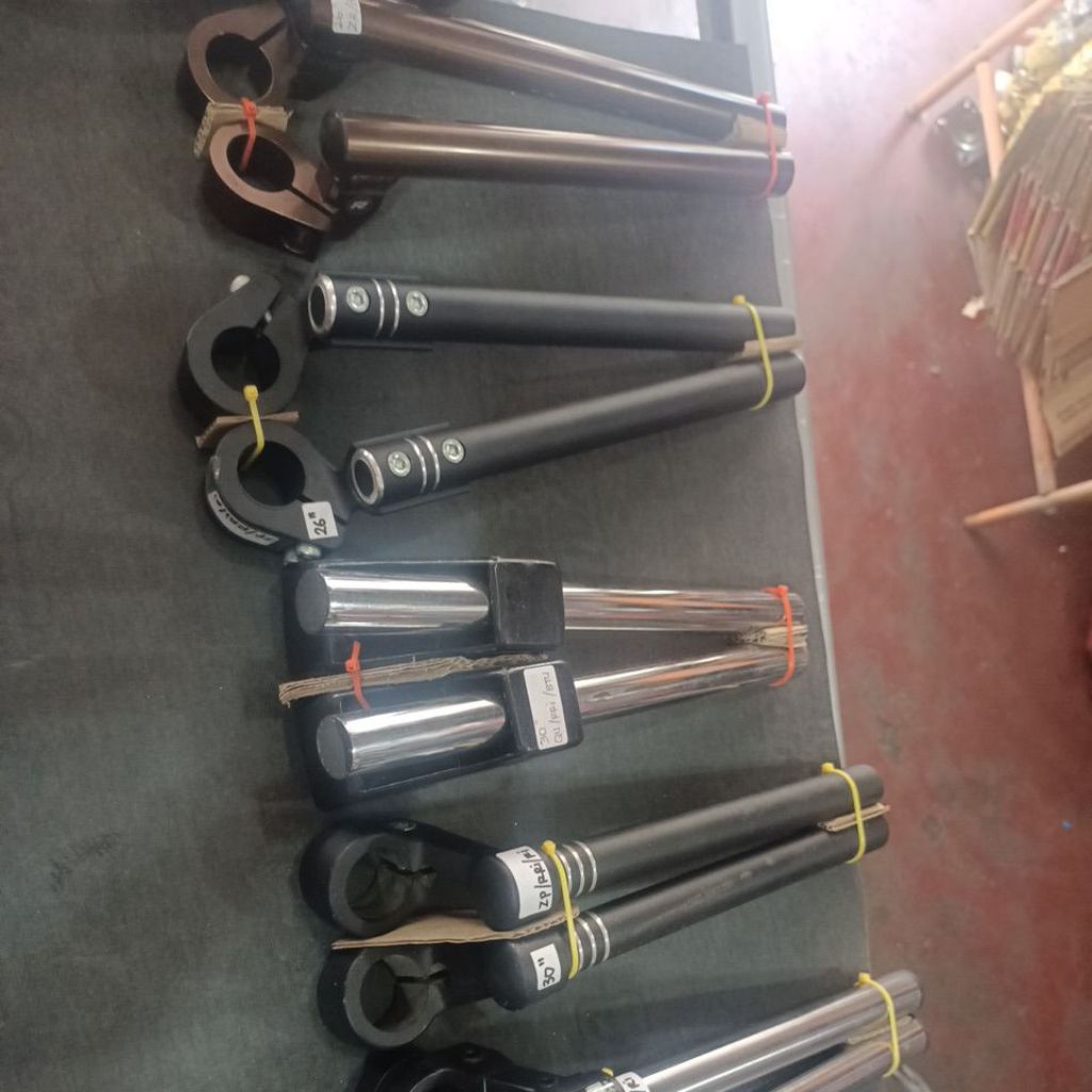 stang jepit motor variasi ukuran 26 Satria Fu 30 RX-King rxs RGR thunder 31gl pro megapro Tiger CBR 