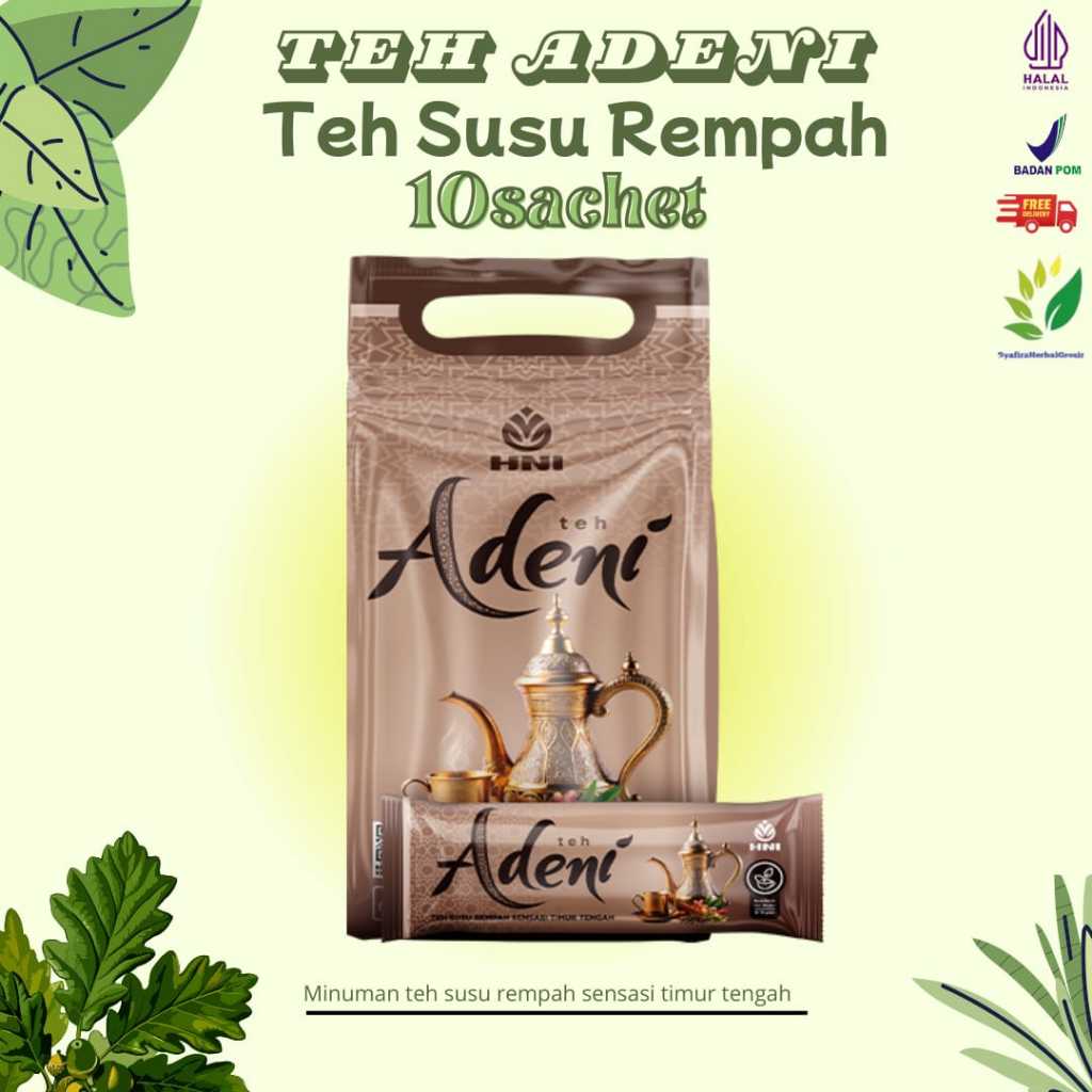 

HNI- Teh Adeni Teh Susu Rempah dengan sensasi timur tengah isi 10sachet