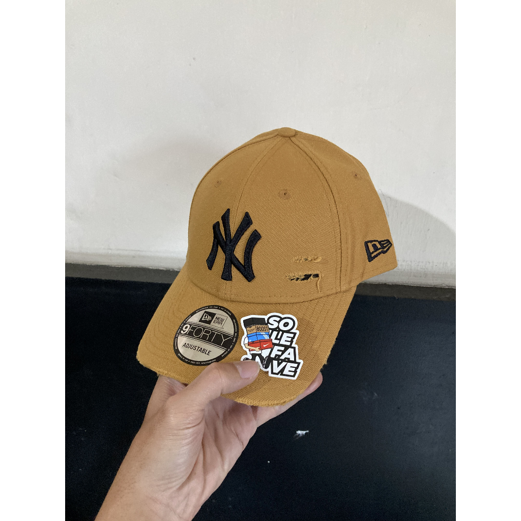 TOPI NE 940 DAMAGE PANAMA x MLB NY YANKEES TAN ORIGINAL NO BOX