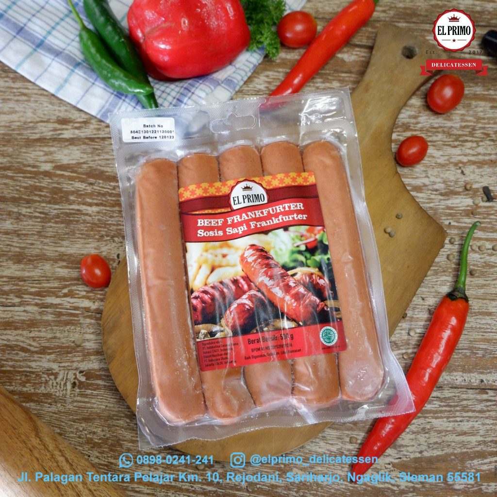 

EL PRIMO Beef Frankfurter Sausage 500gr
