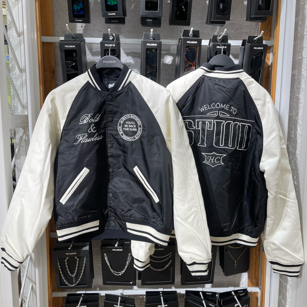 Jaket Varsity Stwd PULL&BEAR MEN Jastip (jasa titip)