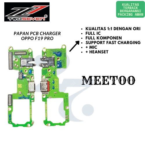 Papan Cas Oppo F19 Pro Pcb Board Heanset Mic Full Ic Komponen Meetoo