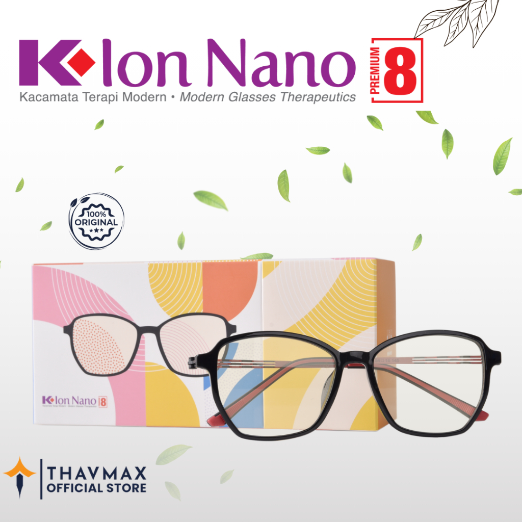 K Ion Nano Premium 8 Black Red Kacamata Kesehatan Modern Original K Link
