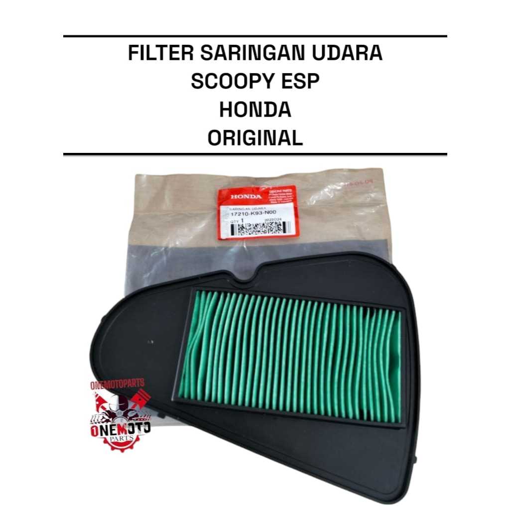 FILTER SARINGAN UDARA SCOOPY ESP K93 HONDA 17210-K93-N00 ORIGINAL