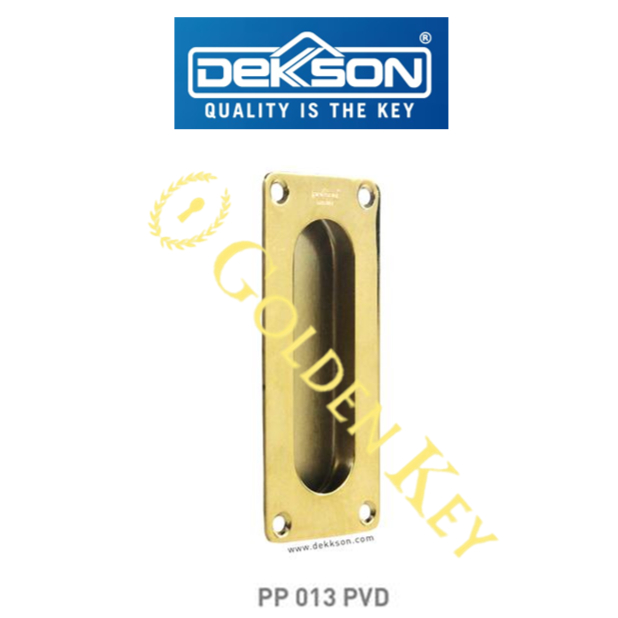 Pull Plate Dekson Dekkson PP 013 PVD Handle Tanam Kotak Pintu Kayu Sliding Emas