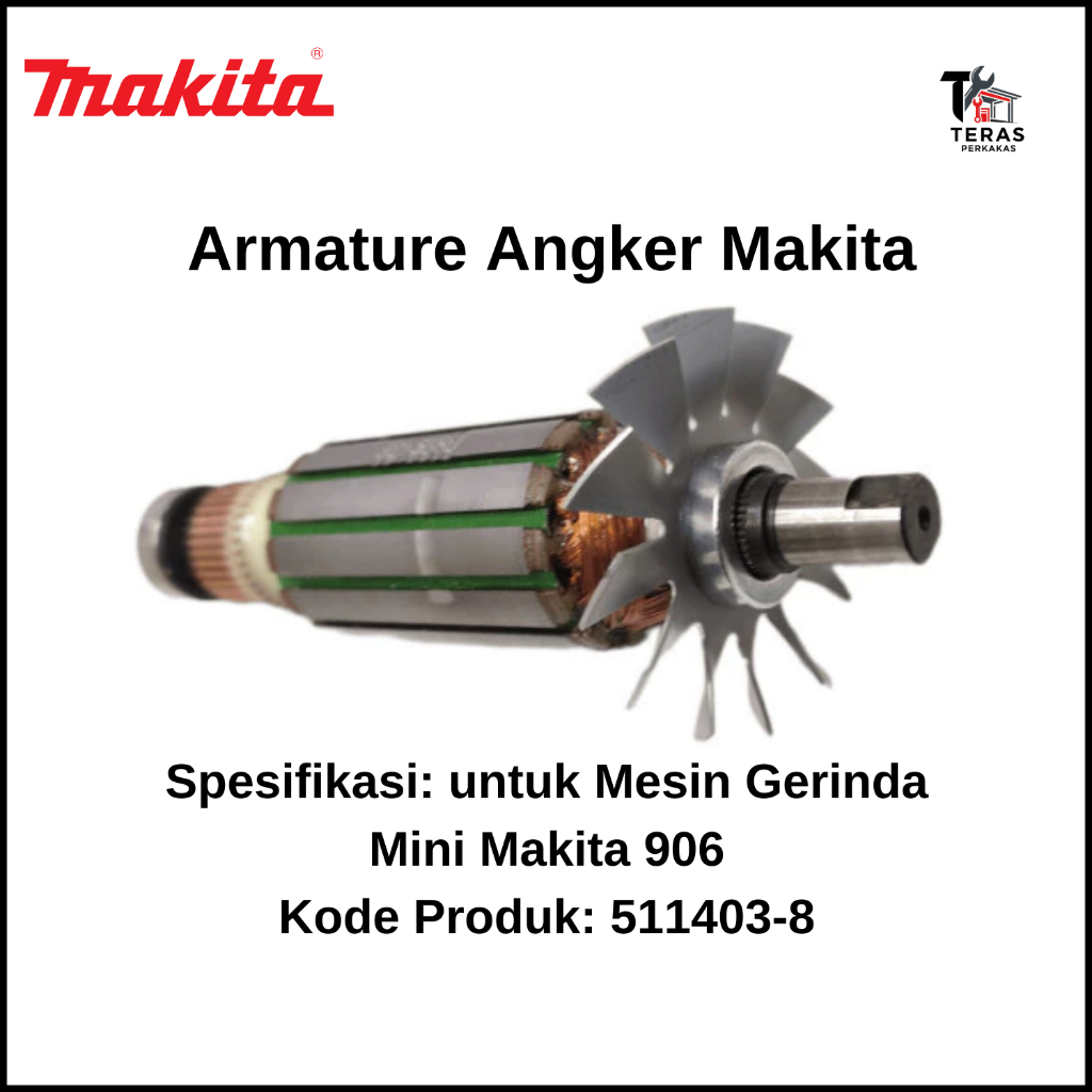 MAKITA Armature Angker untuk Mesin Gerinda Mini Makita 906