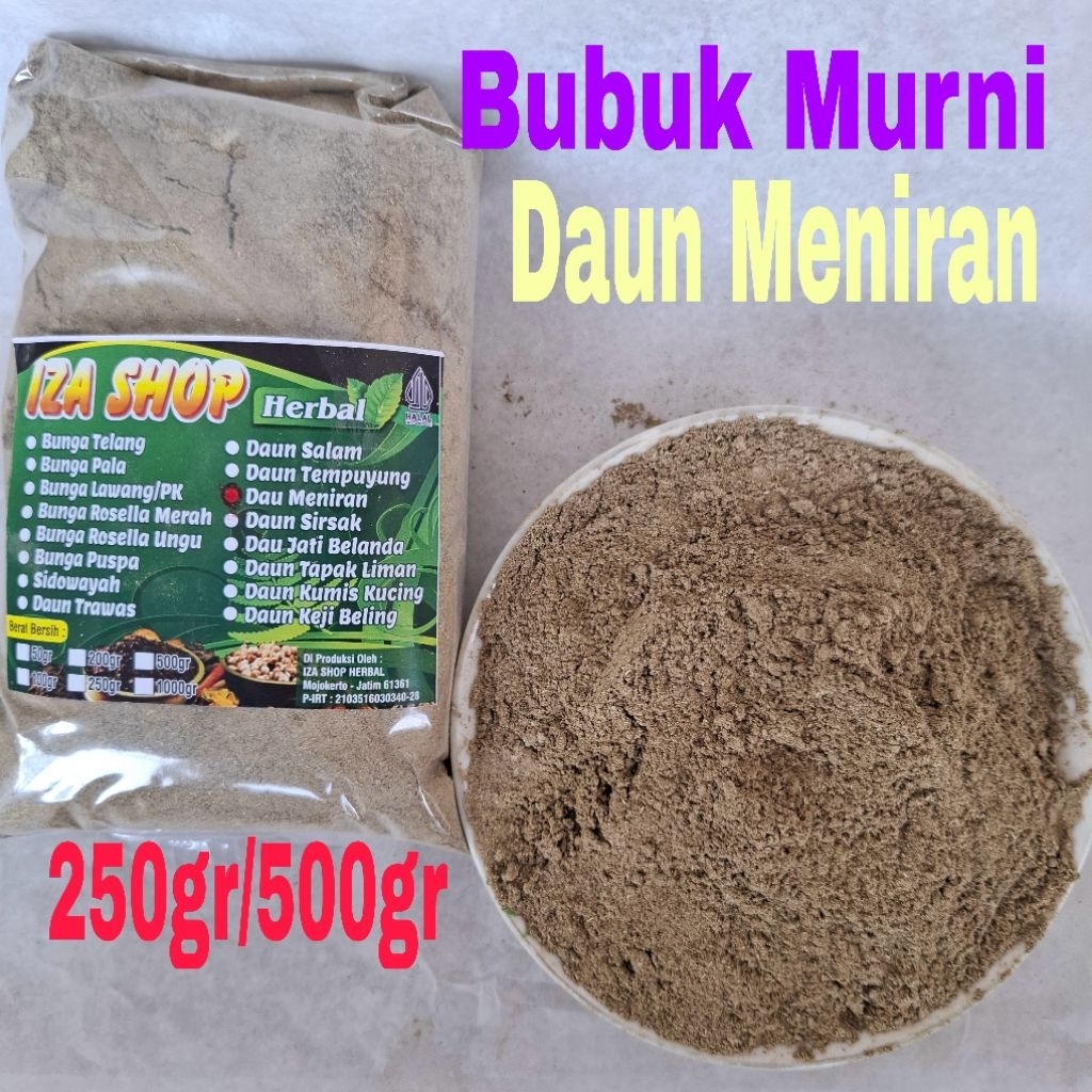 

Bubuk Murni Daun Meniran 250/500gr