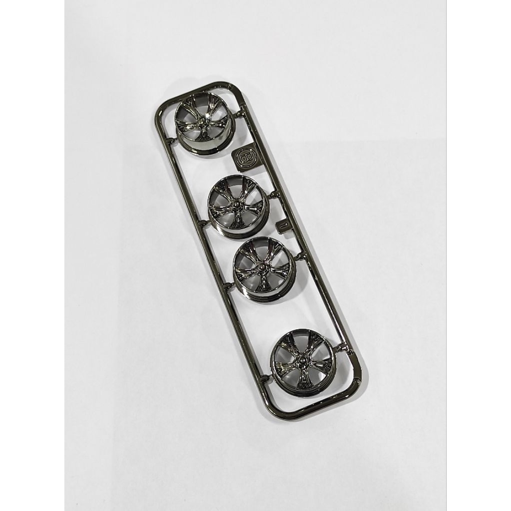 Tamiya Velg Medium A Spoke Black Plated loose part ori