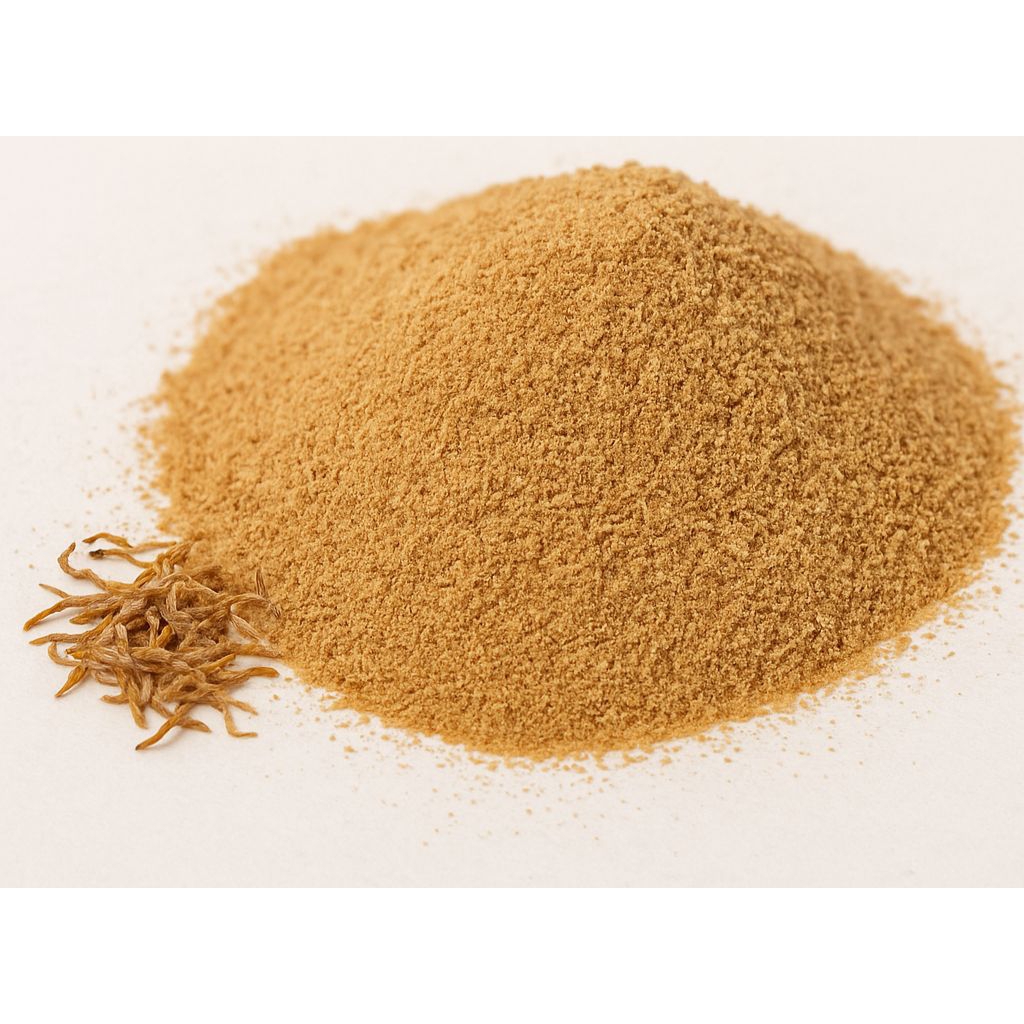 pakan bibit ikan,ikan hias,burayak dan udang pakan super protein 70%  - tepung cacing sutra kering u