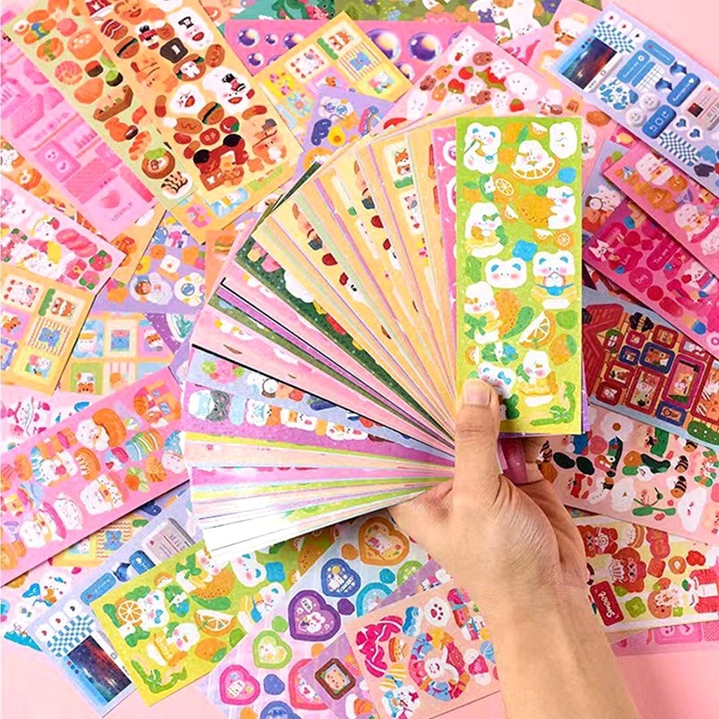 

Stiker kartun DIY Hias bahan stiker/ Colorful cartoon cute