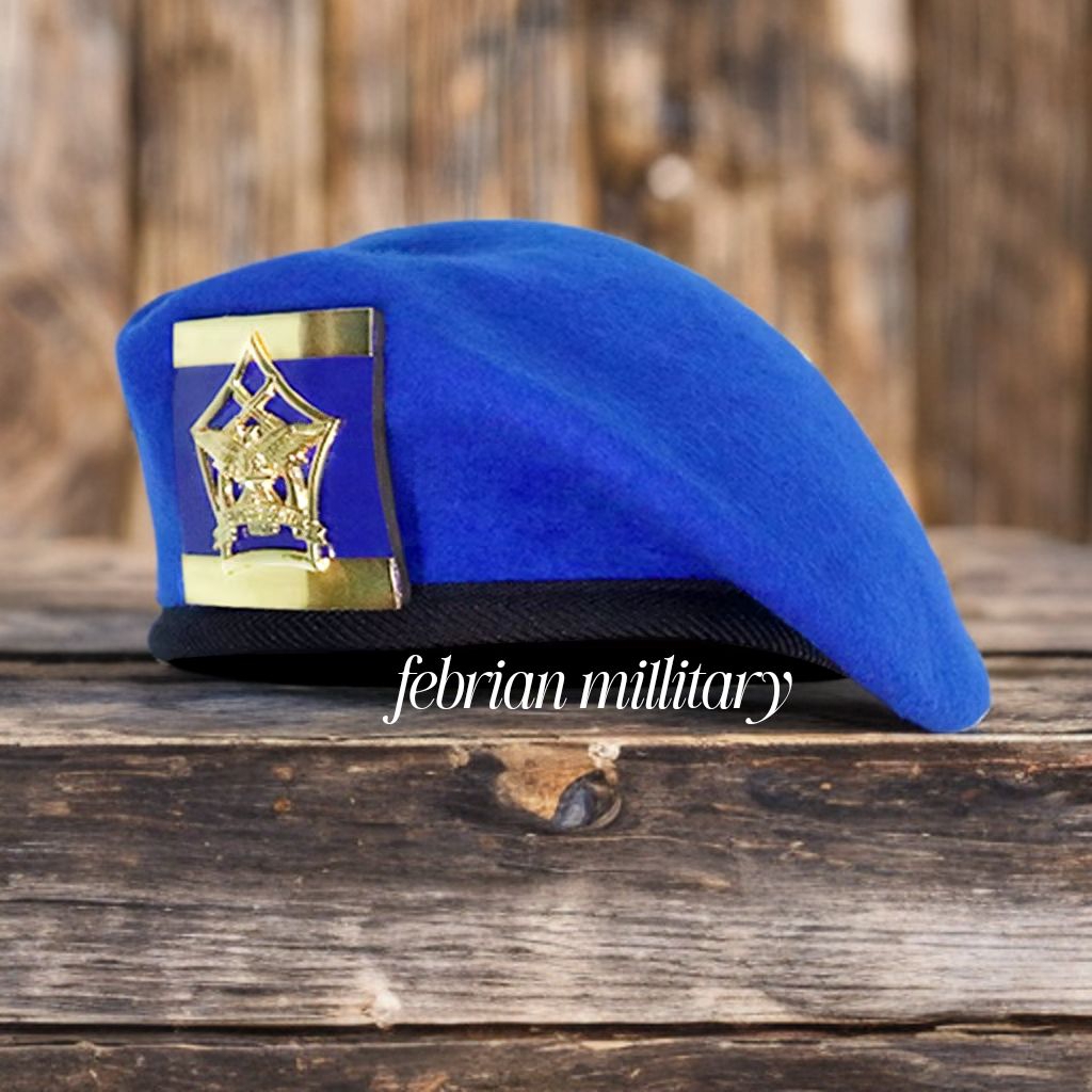 baret +emblem pom AU/ PM TNI AU  kualitas terbaik