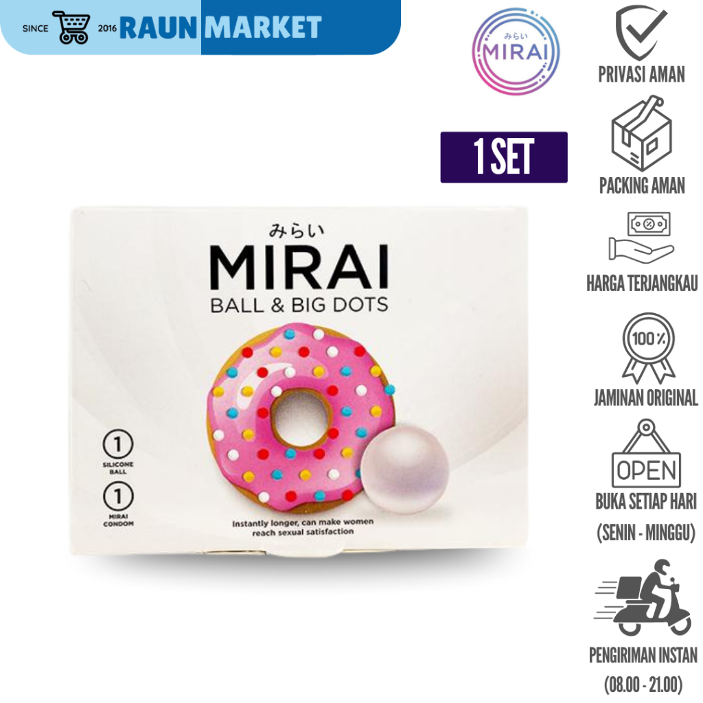Mirai Ball & Dots Condom 1 Set