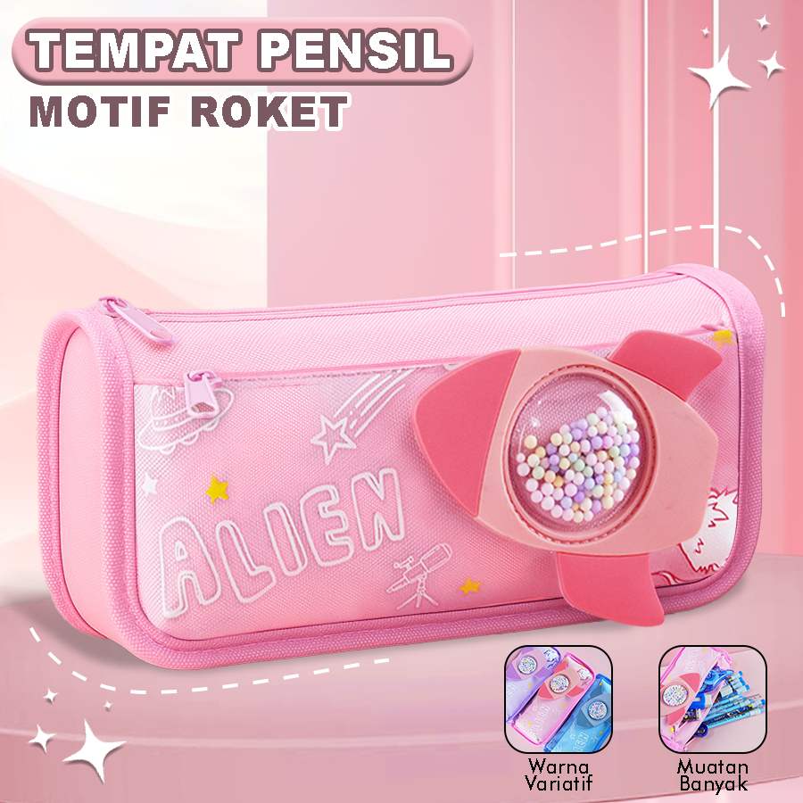 

Tempat Pensil Anak Motif Roket 3D Lucu Pouch Alat Tulis Multifungsi Perlengkapan Sekolah BA-5998