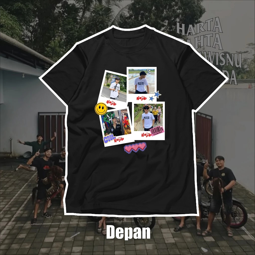 Kaos Isal dan Najib Tim Kusumawara Polaroid Edition GWSM Garuda Wisnu Satria Muda