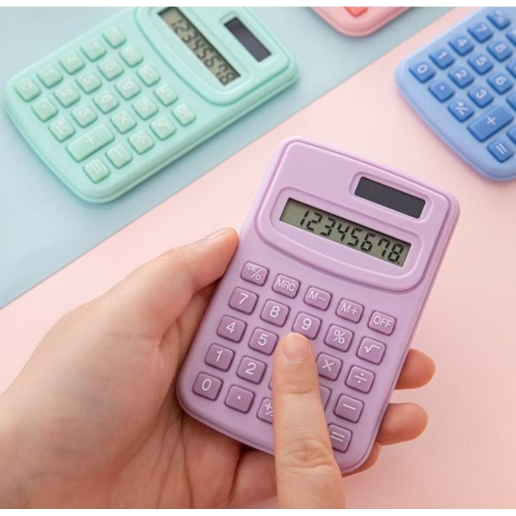

Kalkulator Mini Warna Warni Pastel Kalkulator Kecil 8 Digit Calculator Mini