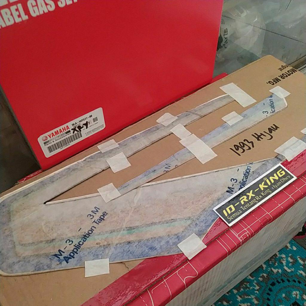 NOS 3M5 STRIPING RX KING 1992 1993 HIJAU SETARA ORIGINAL