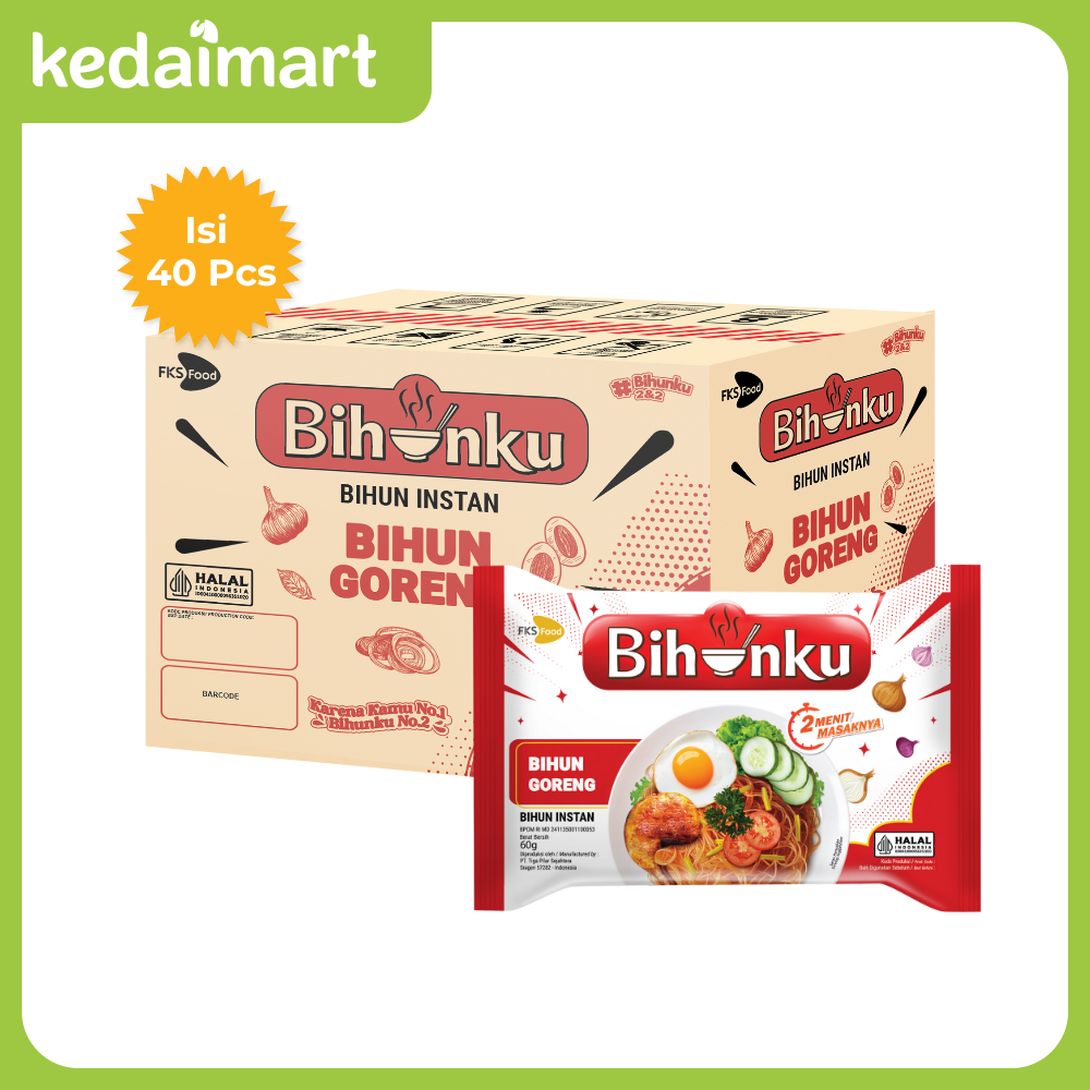 Bihunku Bihun Instant Goreng Spesial 60 Gram Dus Isi 40