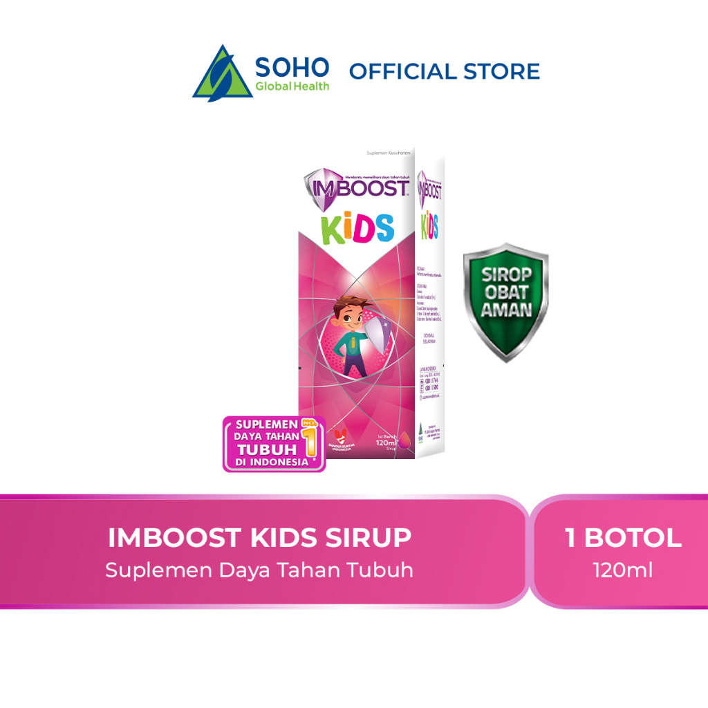 SAMPLE AFFILIATE - Imboost Kids Sirup Suplemen Daya Tahan Tubuh 120ml