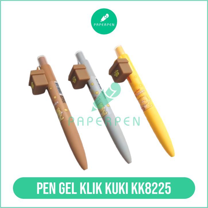 

Bulpen gel klik KUKI variasi box coklat [KK8225]