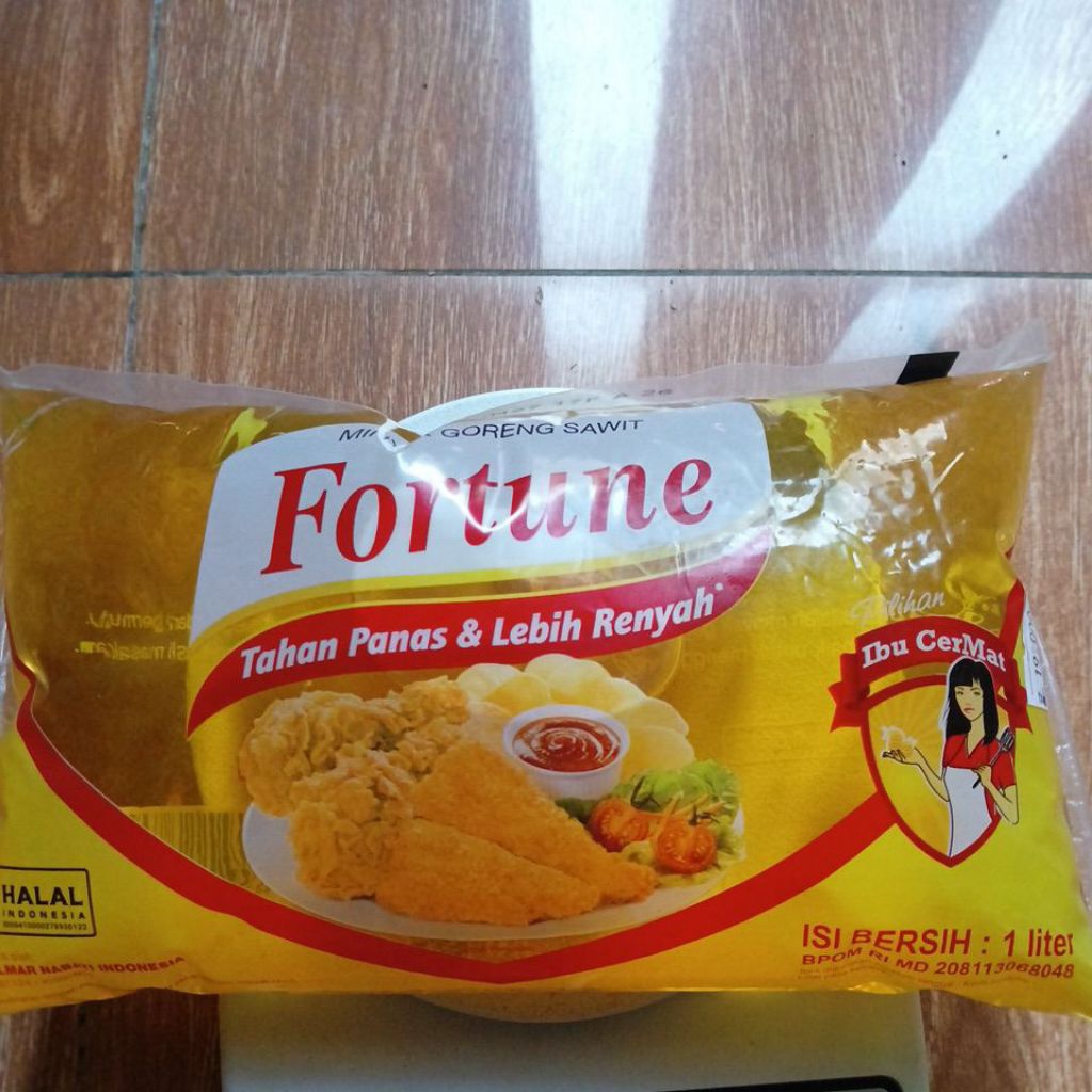 

Minyak goreng Fortune bantal 1L