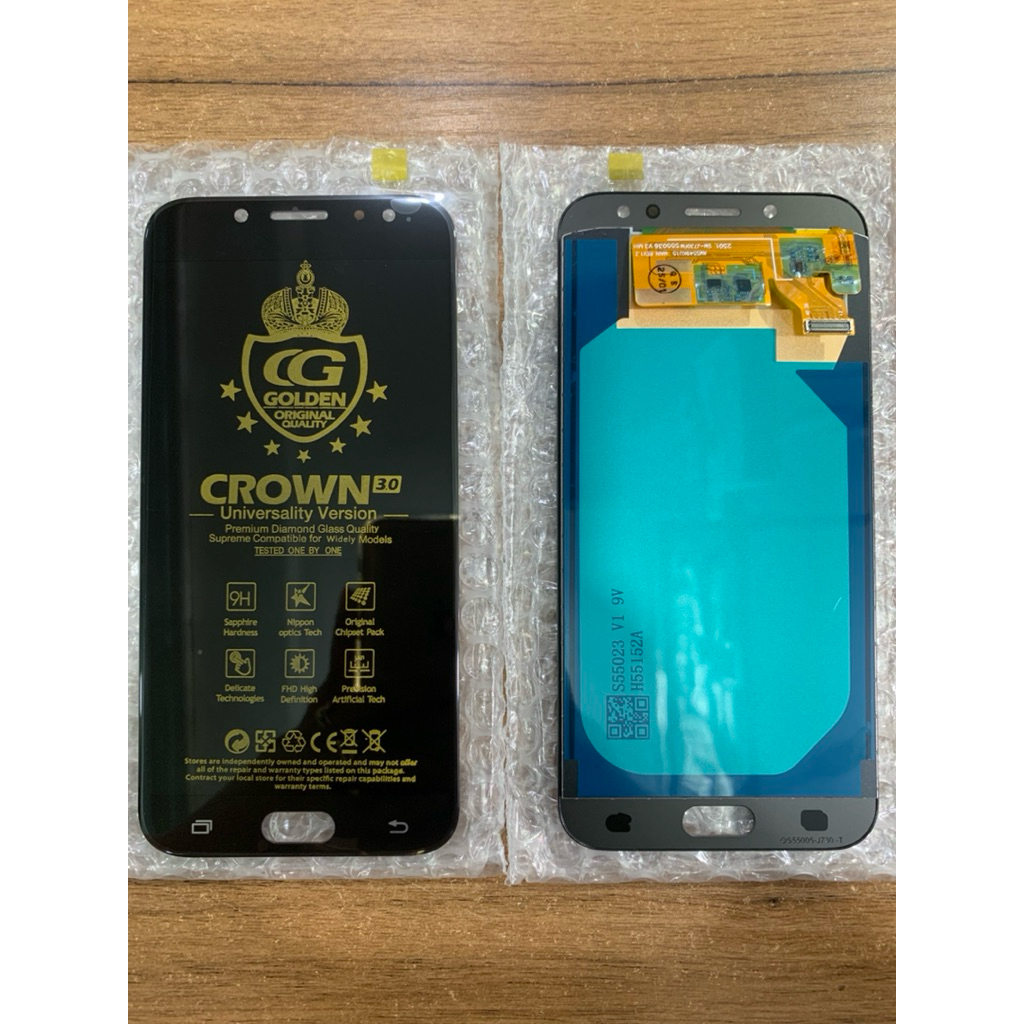 LCD SAMSUNG J7 PRO/J730 CROWN HITAM DAN GOLD