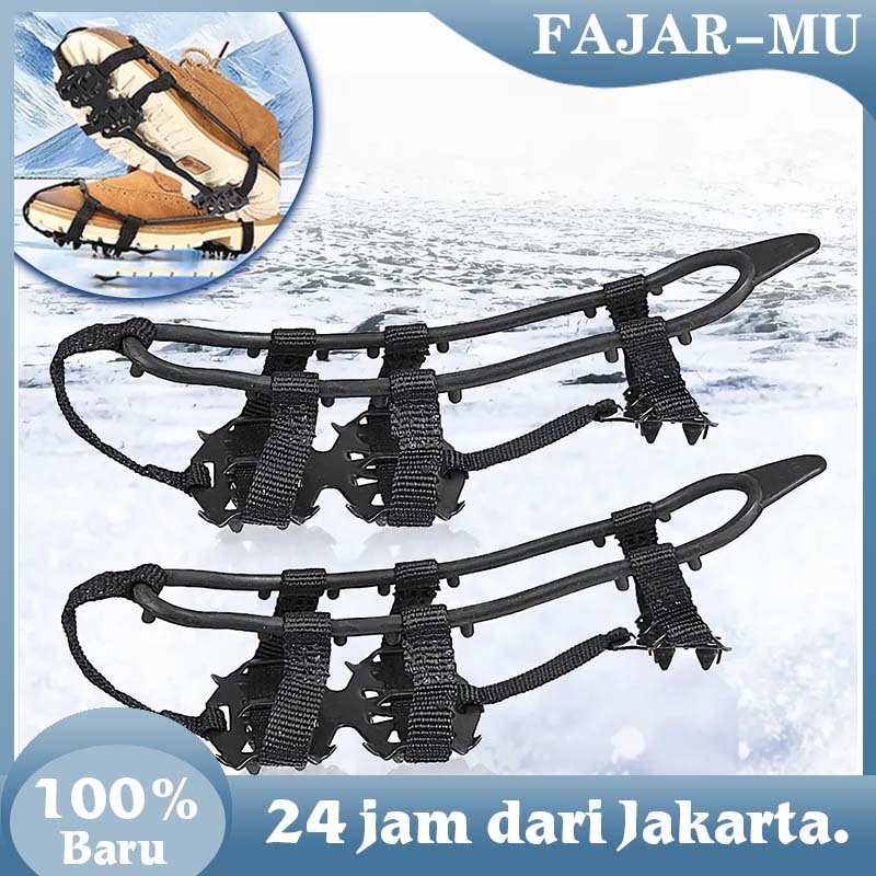 1 Pasang Anti Slip Sepatu Salju / Alas Sepatu Anti Slip Mendaki Shoes Spike / Alas Sepatu Anti Slip