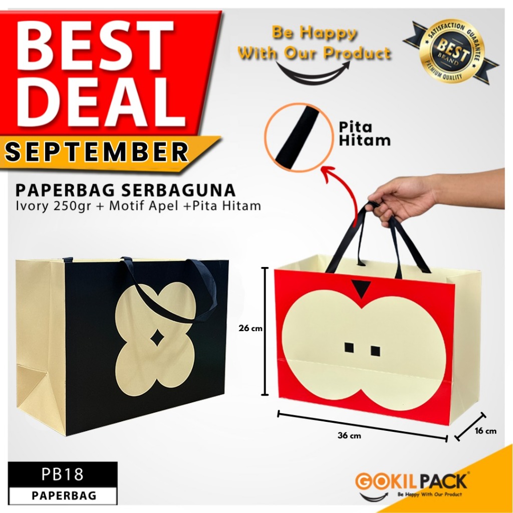 

Paper Bag Hadiah Jumbo / Premium Gift Bag / Tas Kado Jinjing / PB18