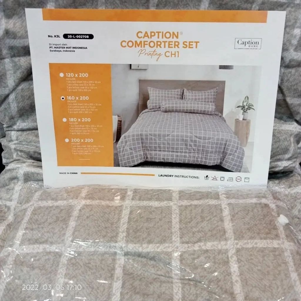 Bedset Comporter Set by Caption Home 160x200