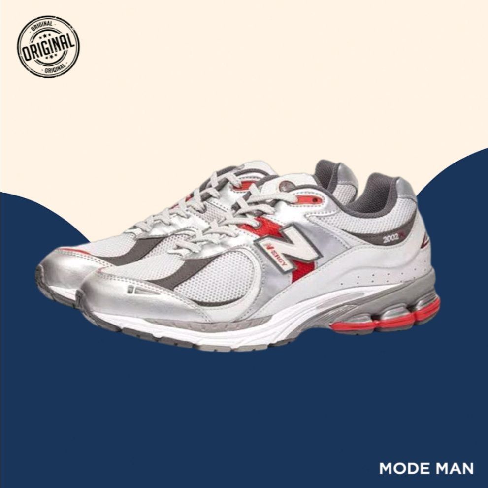 New Balance Shoes Mens Classics Traditionnels 2002 R – Sepatu Sneakers Pria, Sepatu Retro 2010, Uppe